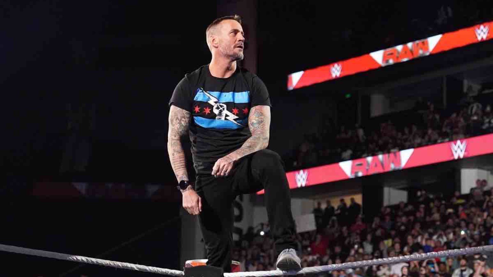 CM Punk during a RAW show. Image Credits: X