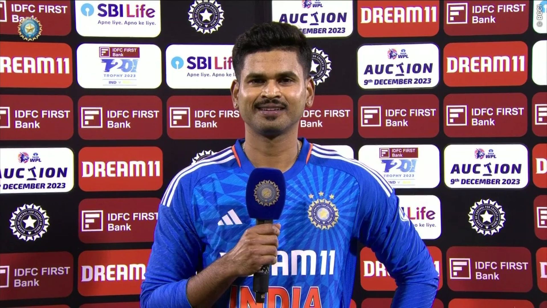 Shreyas Iyer during IND vs AUS 4th T20I