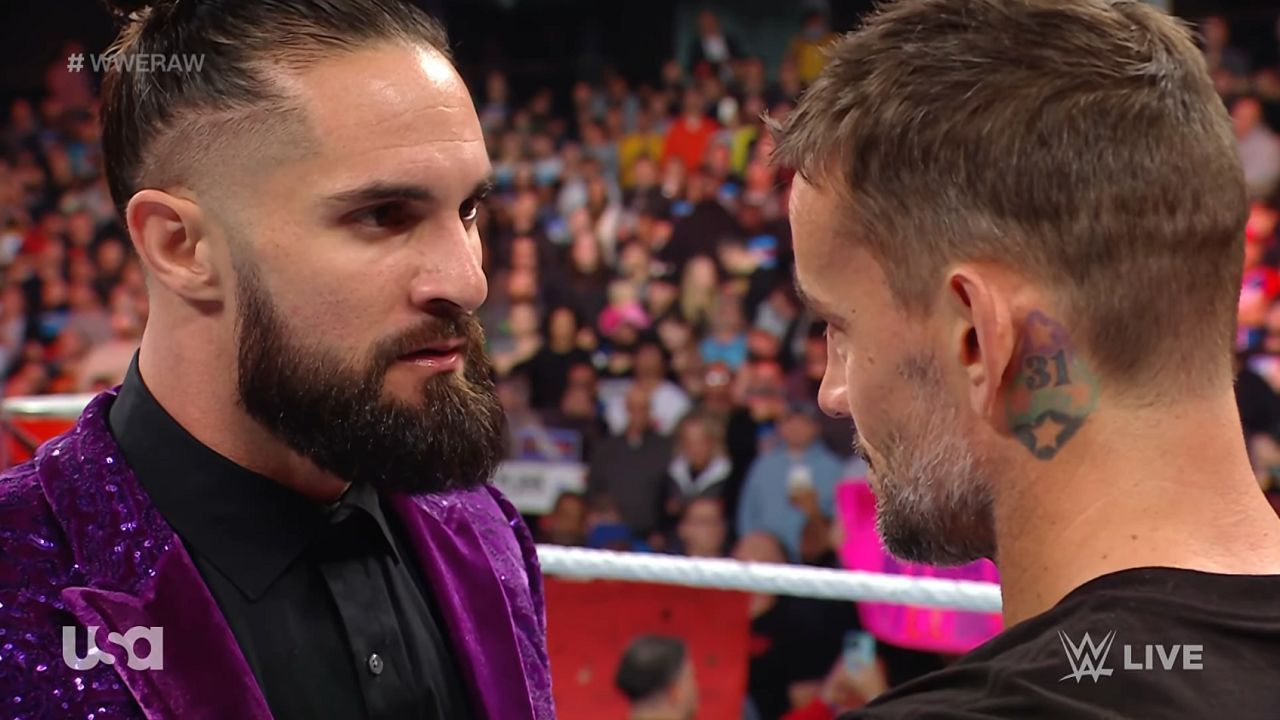 Seth Rollins meets CM Punk on RAW