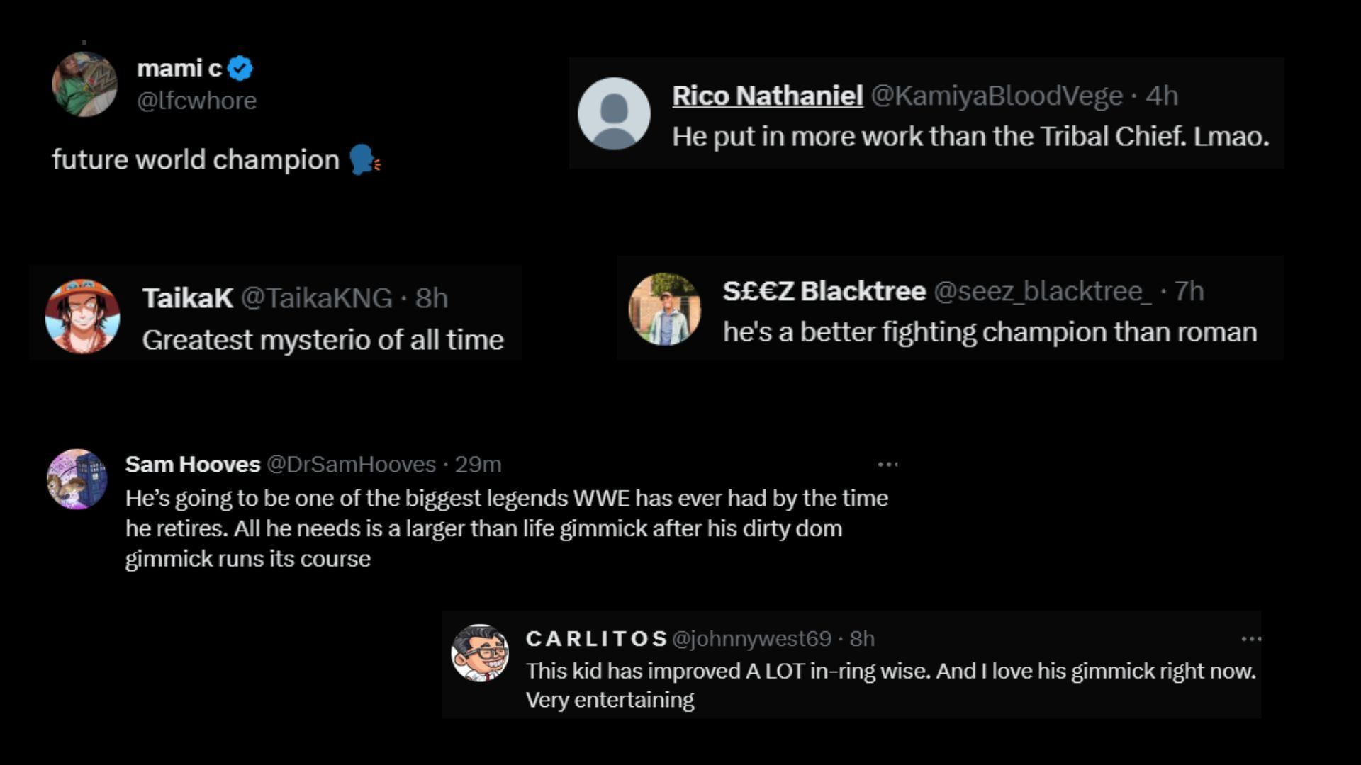 Screenshot of fans&#039; reactions on Twitter.