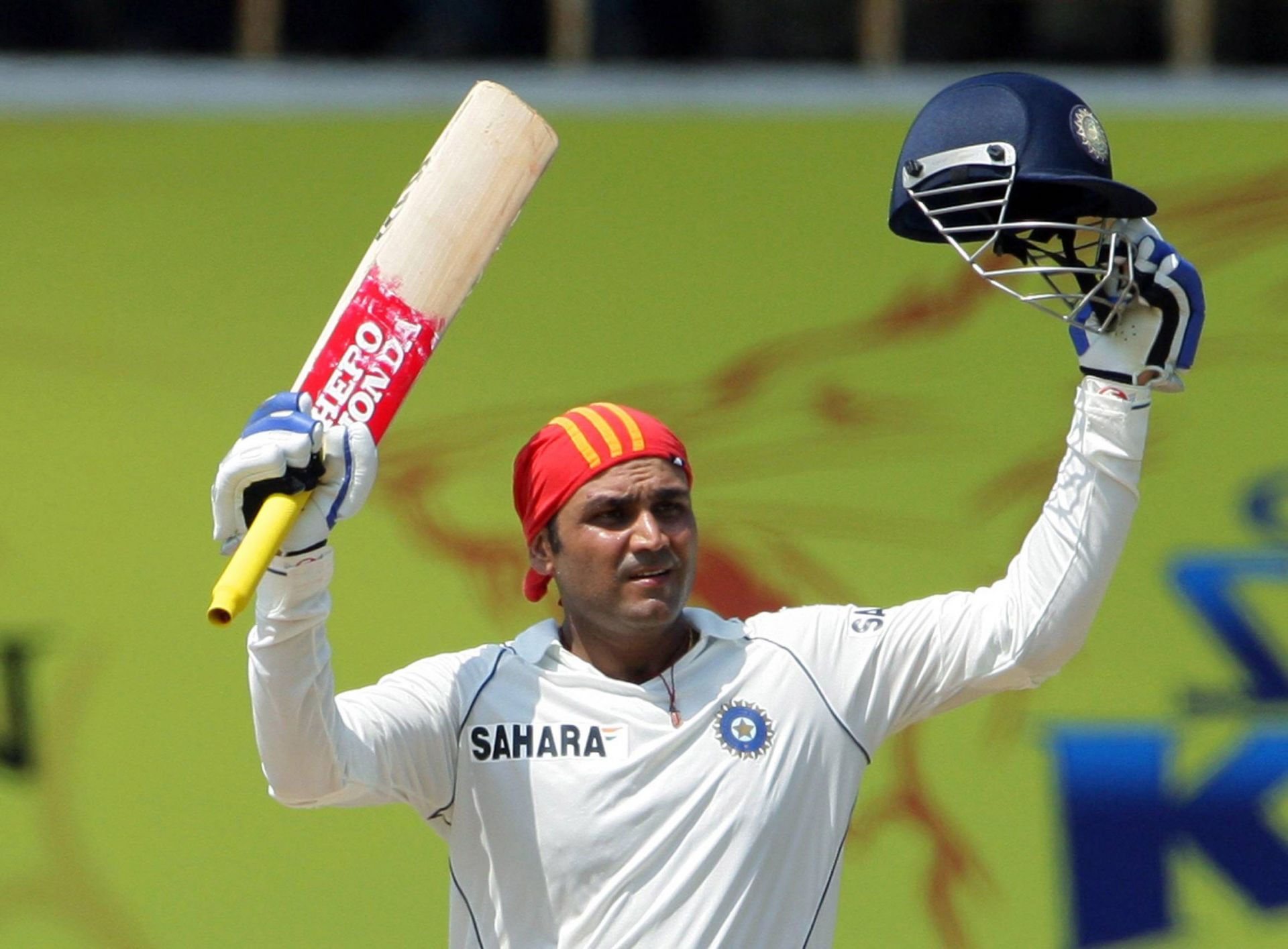 Sehwag cracked a triple ton against South Africa