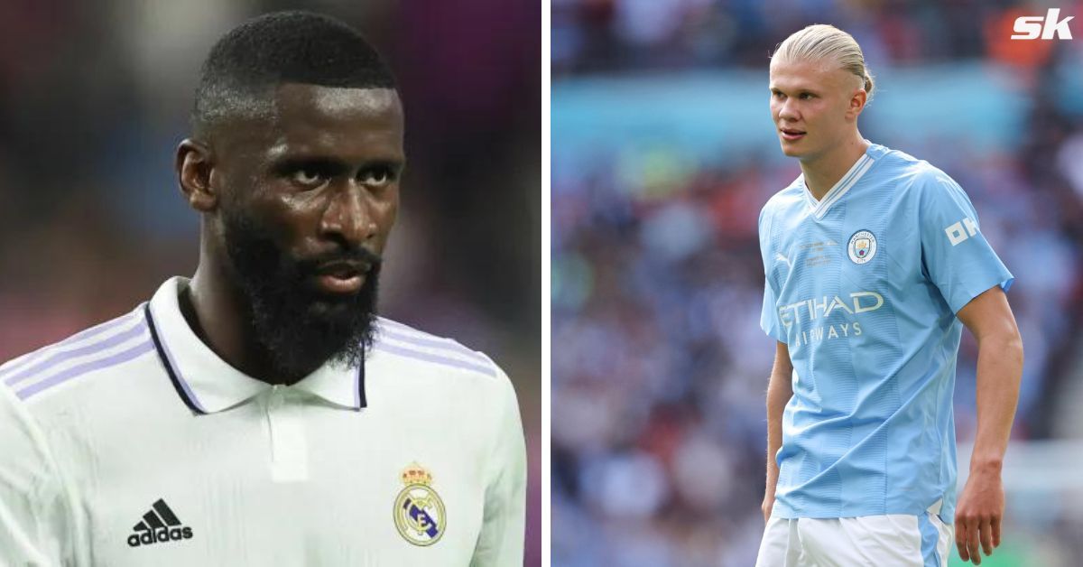 Rudiger vs Haaland last season saw Manchester City win