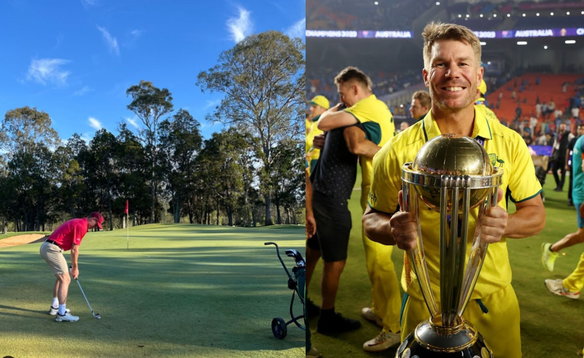 Marnus Labuschagne (l) and David Warner (r) (PC: Instagram)