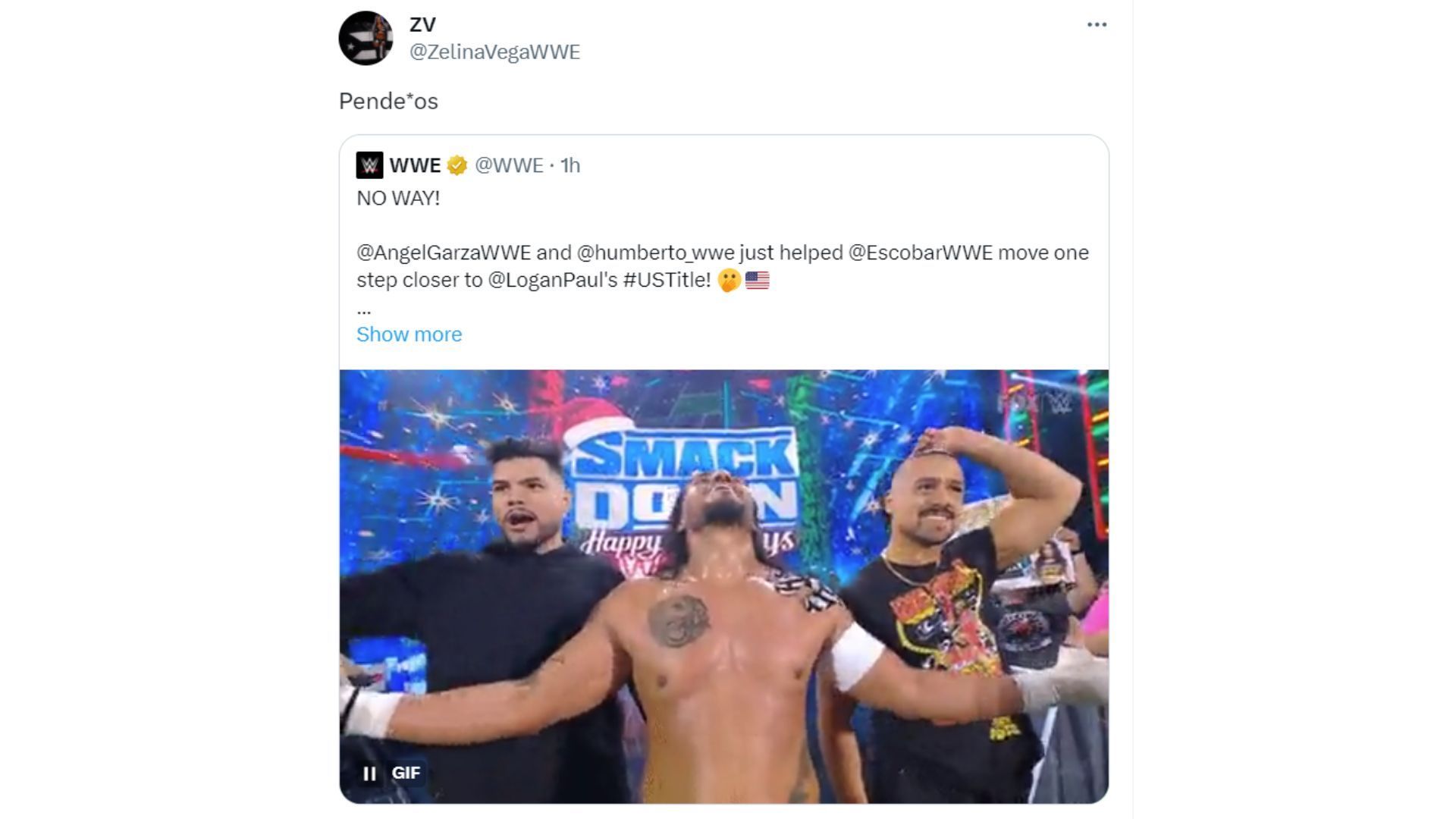 Zelina Vega&#039;s reaction to Angel Garza and Humberto Carrillo joining Santos Escobar