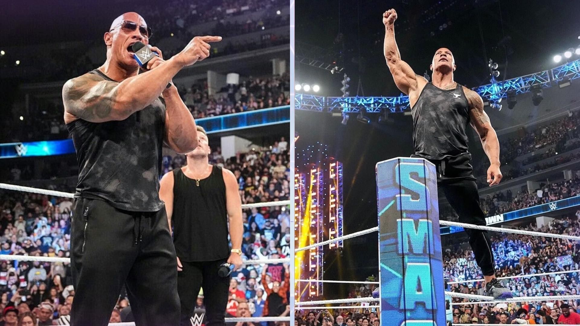 The Rock appeared on WWE SmackDown in September 2023.