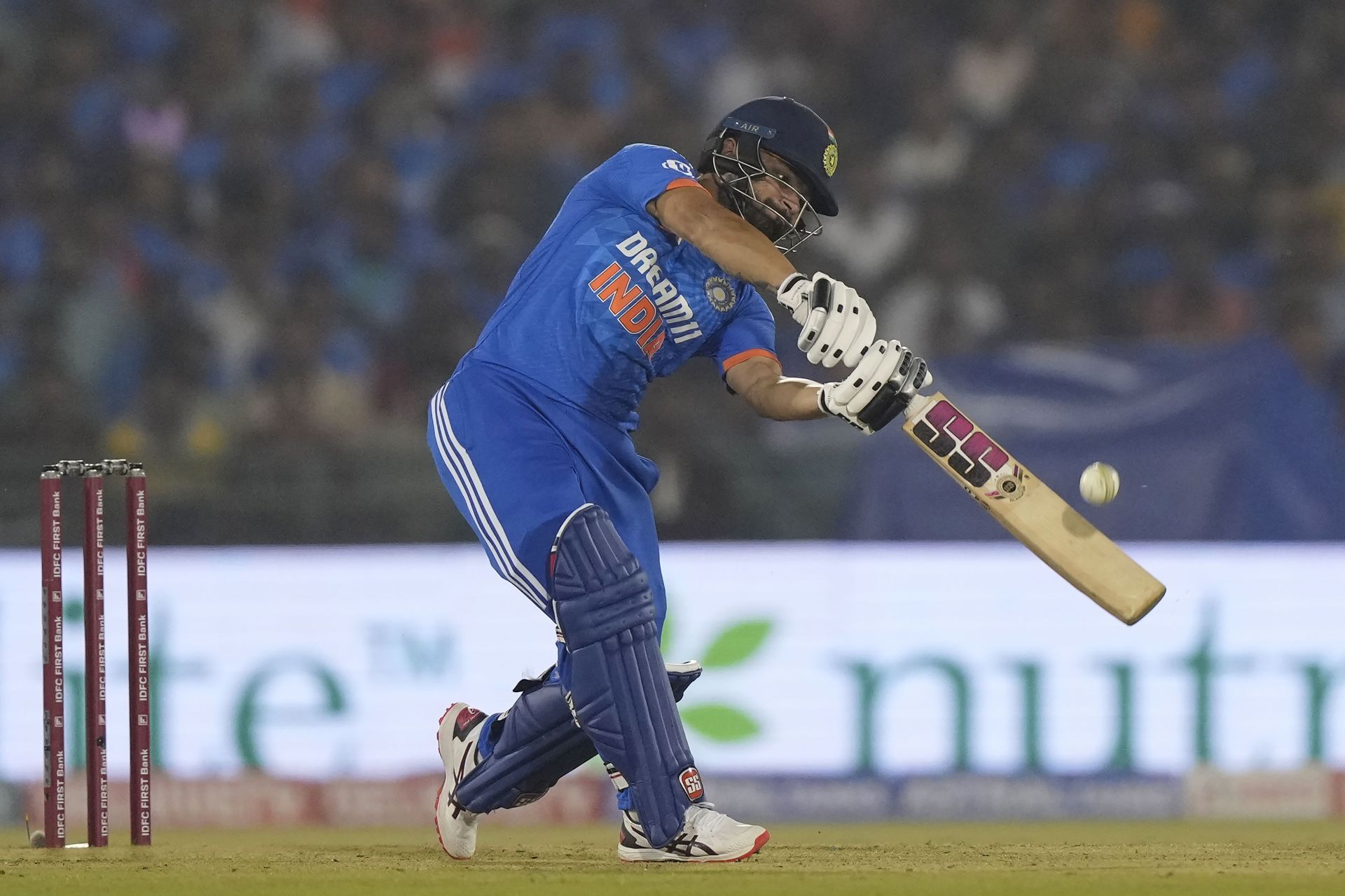 Rinku Singh scored 46 runs off 29 deliveries in the fourth T20I. [P/C: AP]