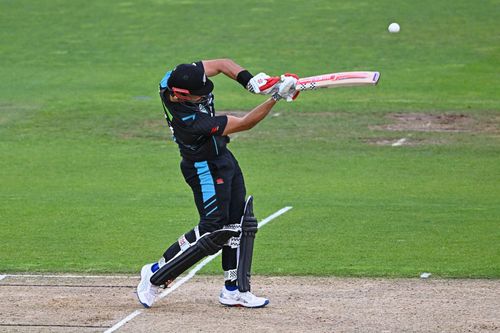 Daryl Mitchell in action: New Zealand v Bangladesh - Men's T20 Game 1