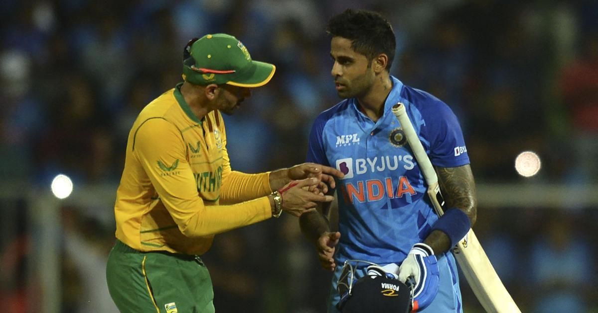 Keshav Maharaj and Suryakumar Yadav have already faced off in T20Is (P.C.:X)