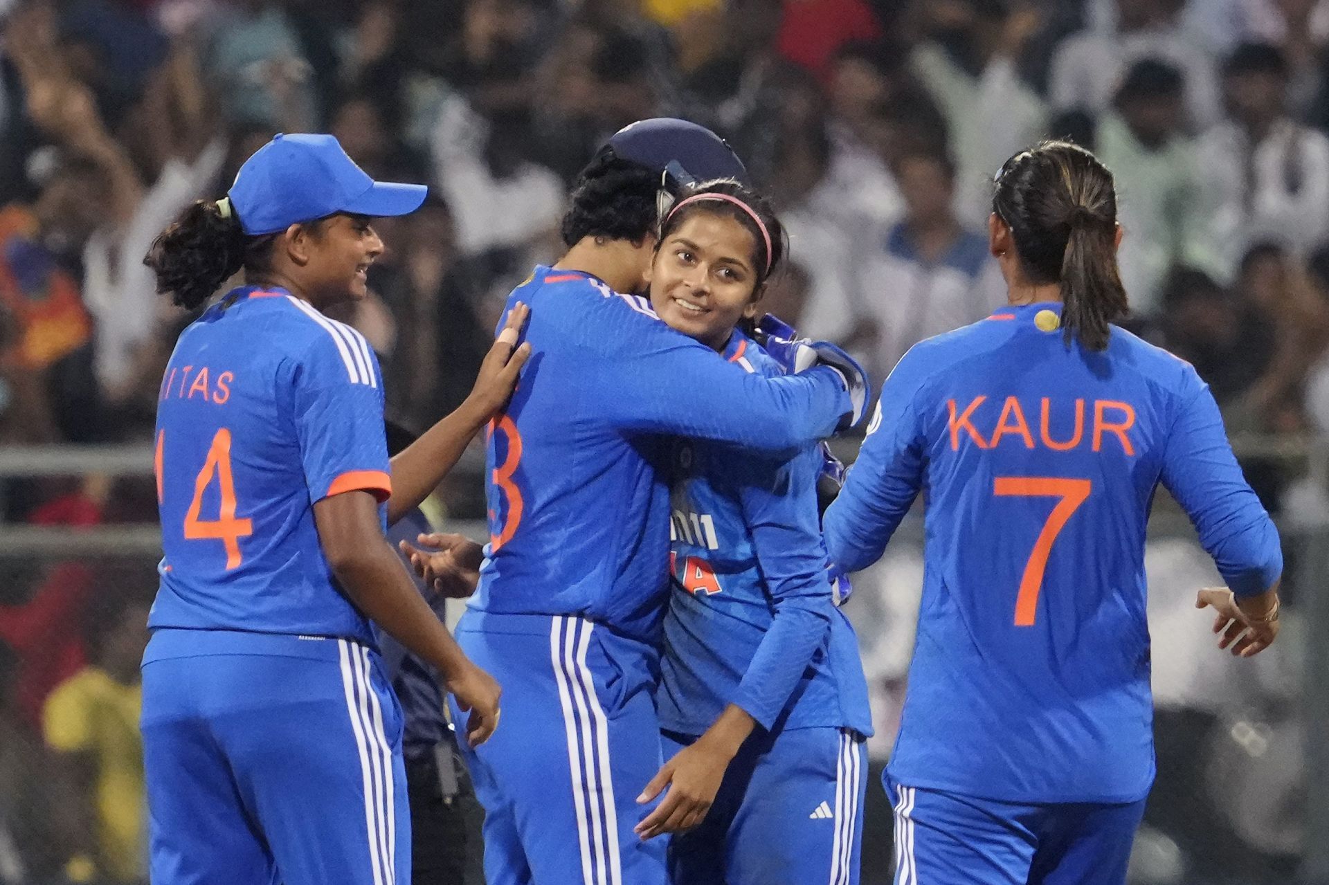 Shreyanka Patil picked up three wickets in the third T20I