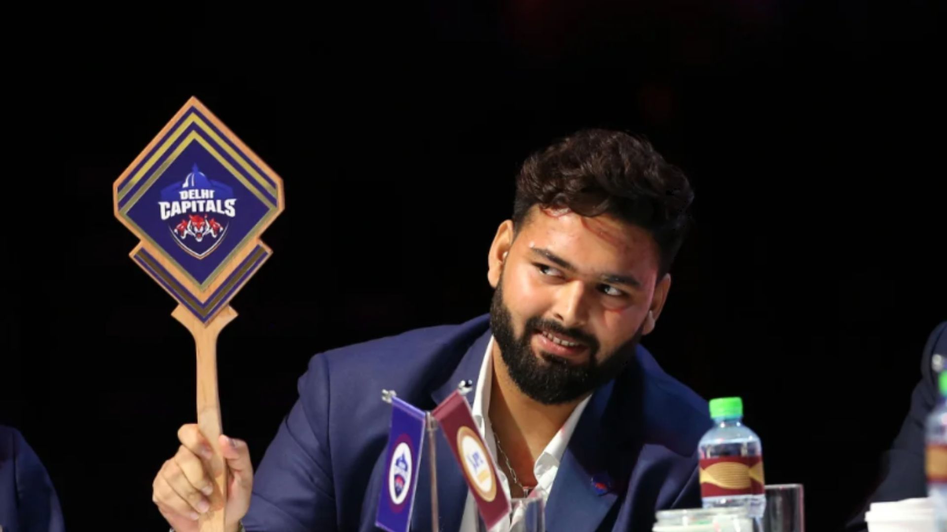 Pant was seen raising the paddle at the auction table. (Pic: BCCI)