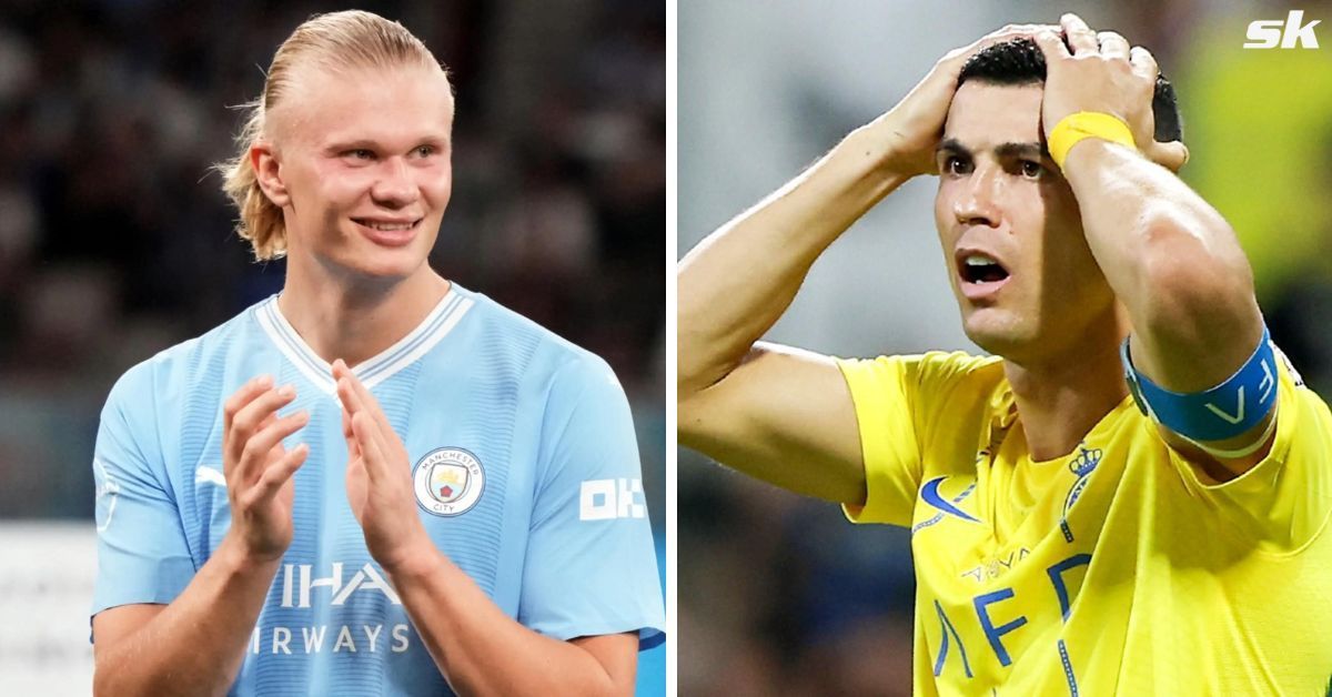 Erling Haaland (left) and Cristiano Ronaldo