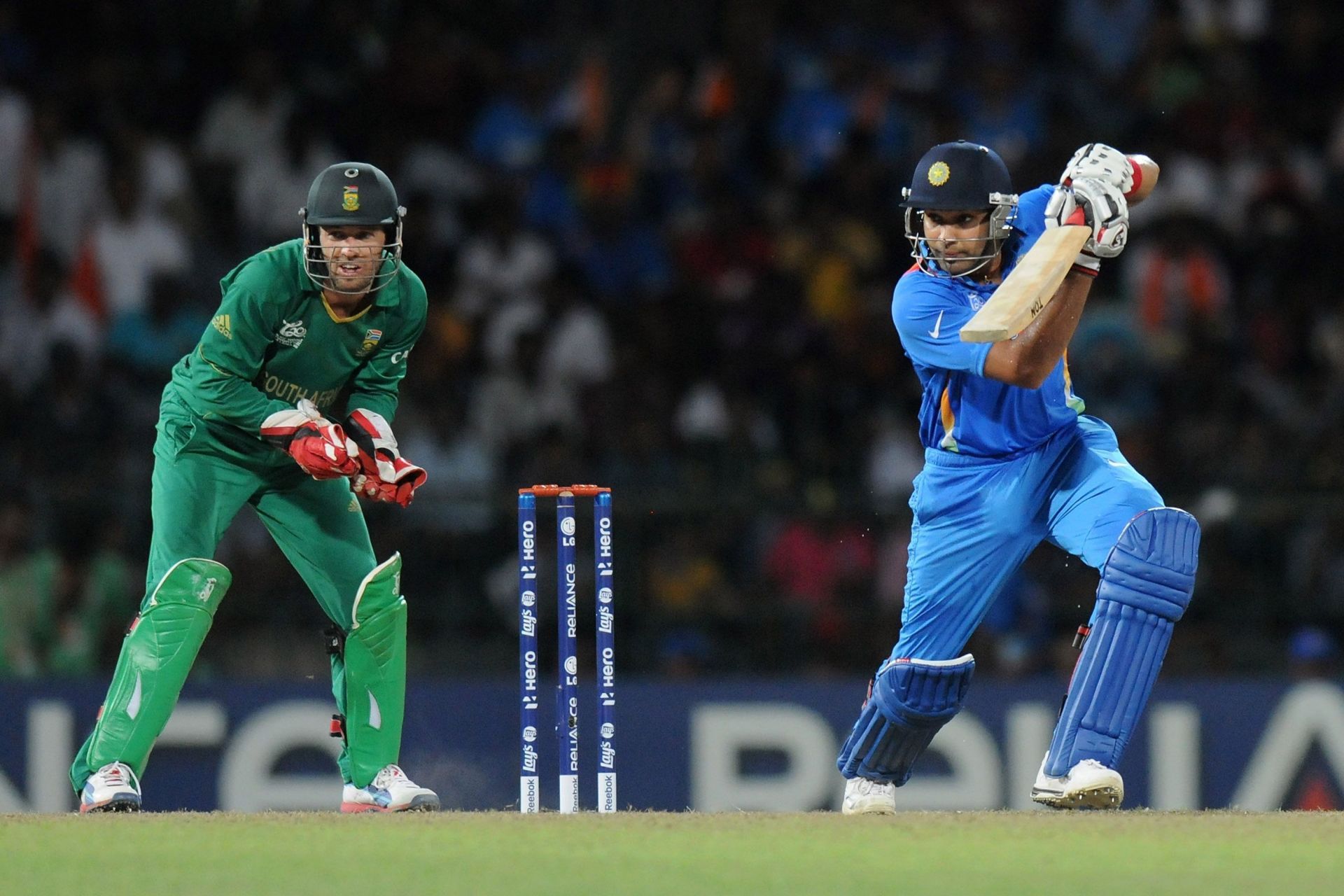 Rohit Sharma has a T20I hundred against South Africa. (Pic: Getty Images)