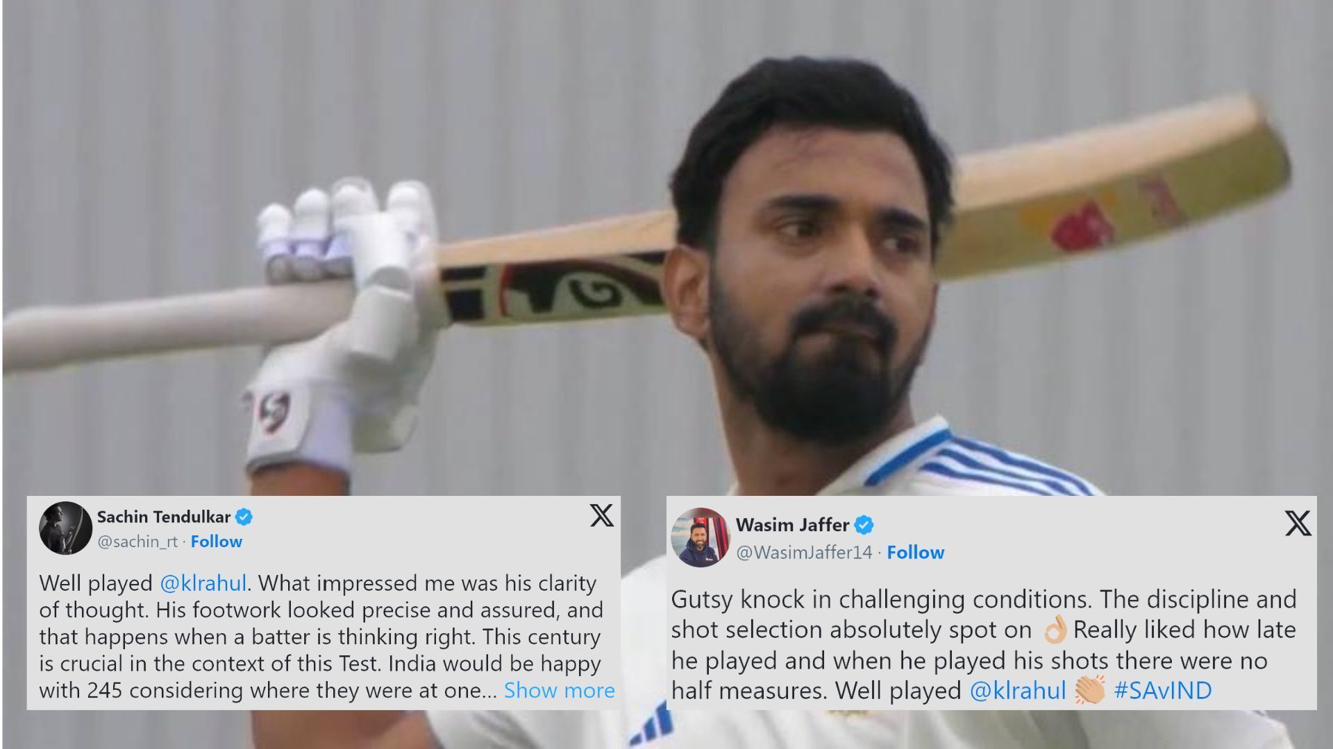 Fans as well as cricketers were just in awe of KL Rahul