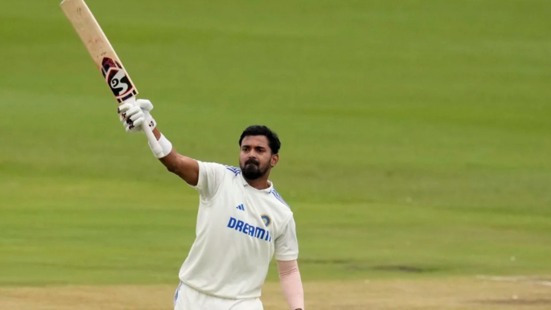 Rahul celebrates in style after reaching a classy century in Centurion. (Pic: AP)