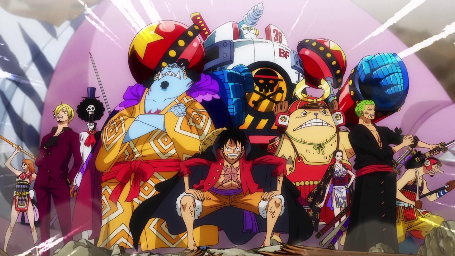 The Straw Hat Pirates in Wano (Image via Toei Animation)