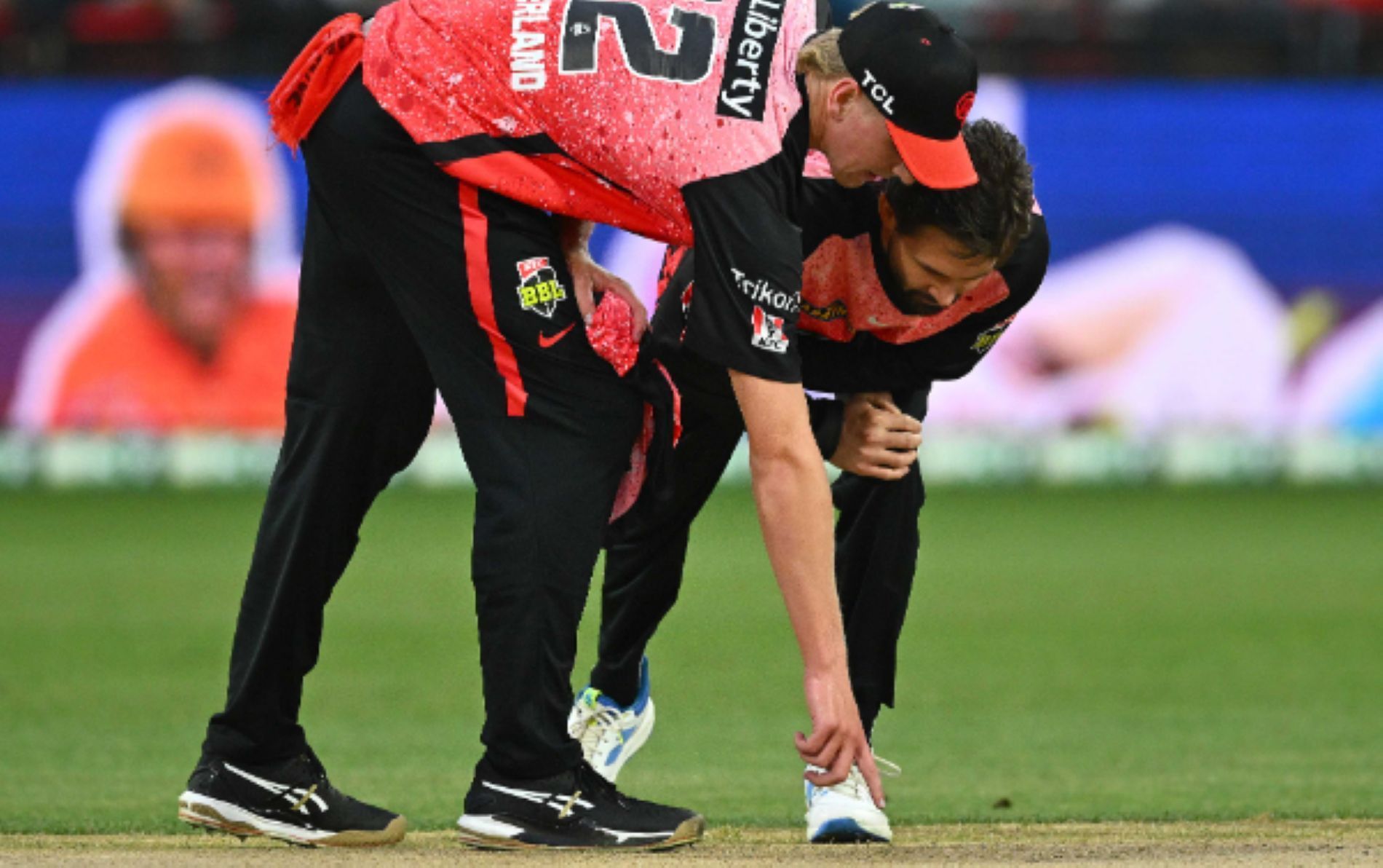 The game was called off after only 6.5 overs were bowled