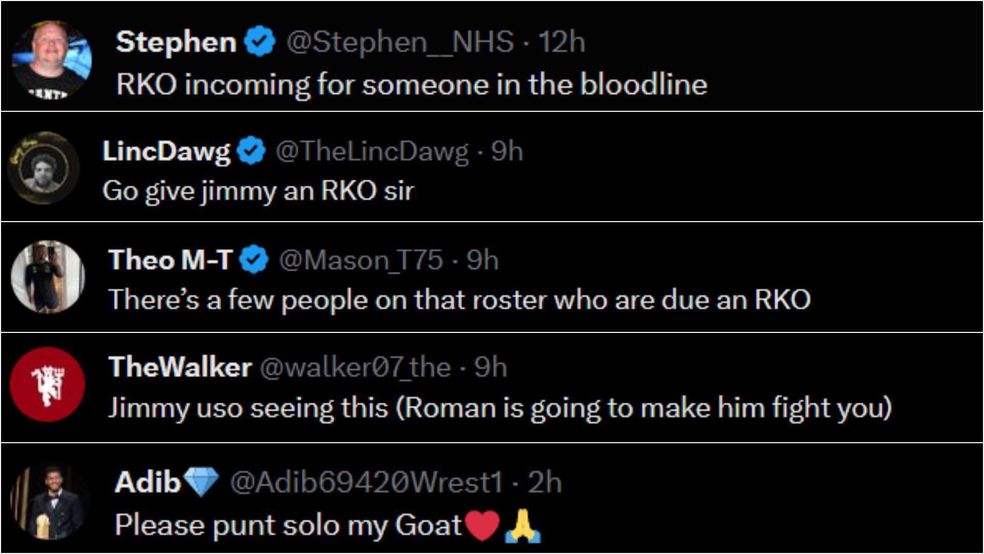 Some more fan reactions on Orton possibly taking down The Bloodline.