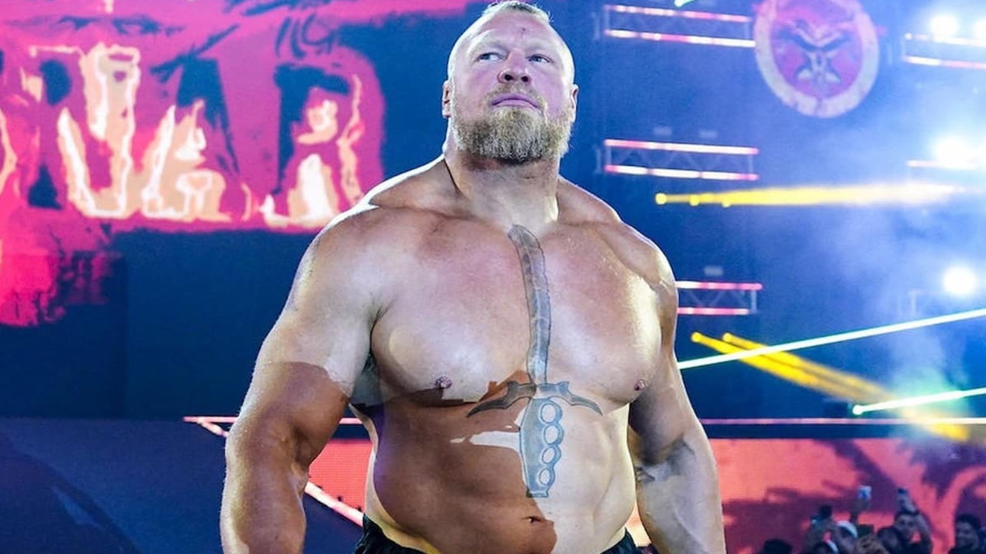 Brock Lesnar was last seen at SummerSlam 2023. Image Credits: X