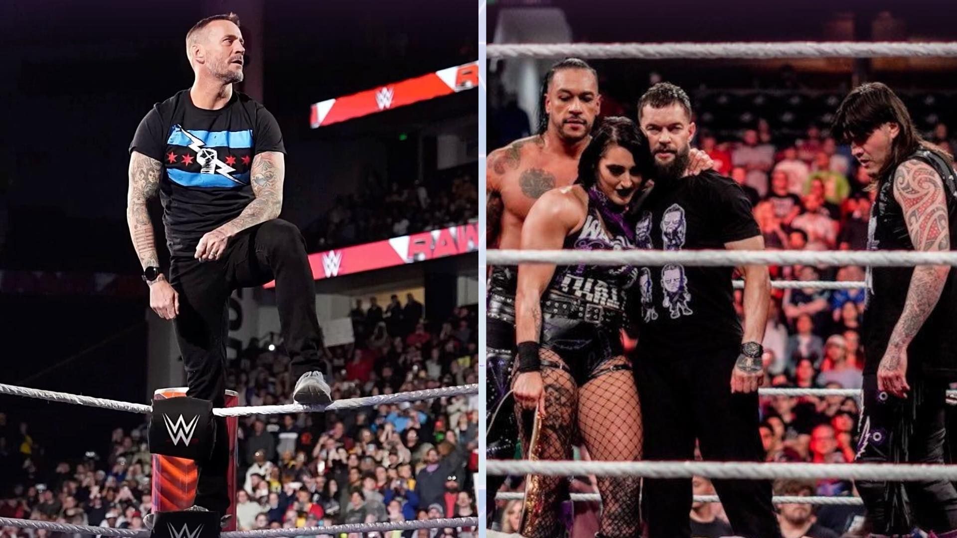 CM Punk (left); The Judgment Day (right)