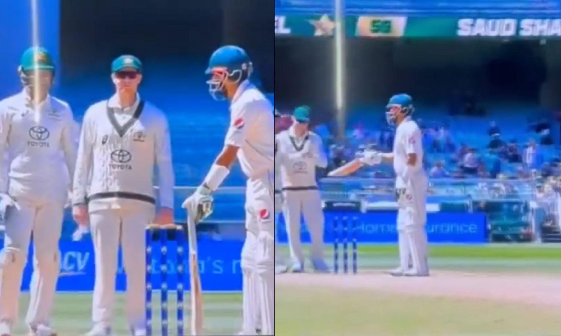 Babar Azam and Steve Smith engage in a banter on Friday at MCG. 