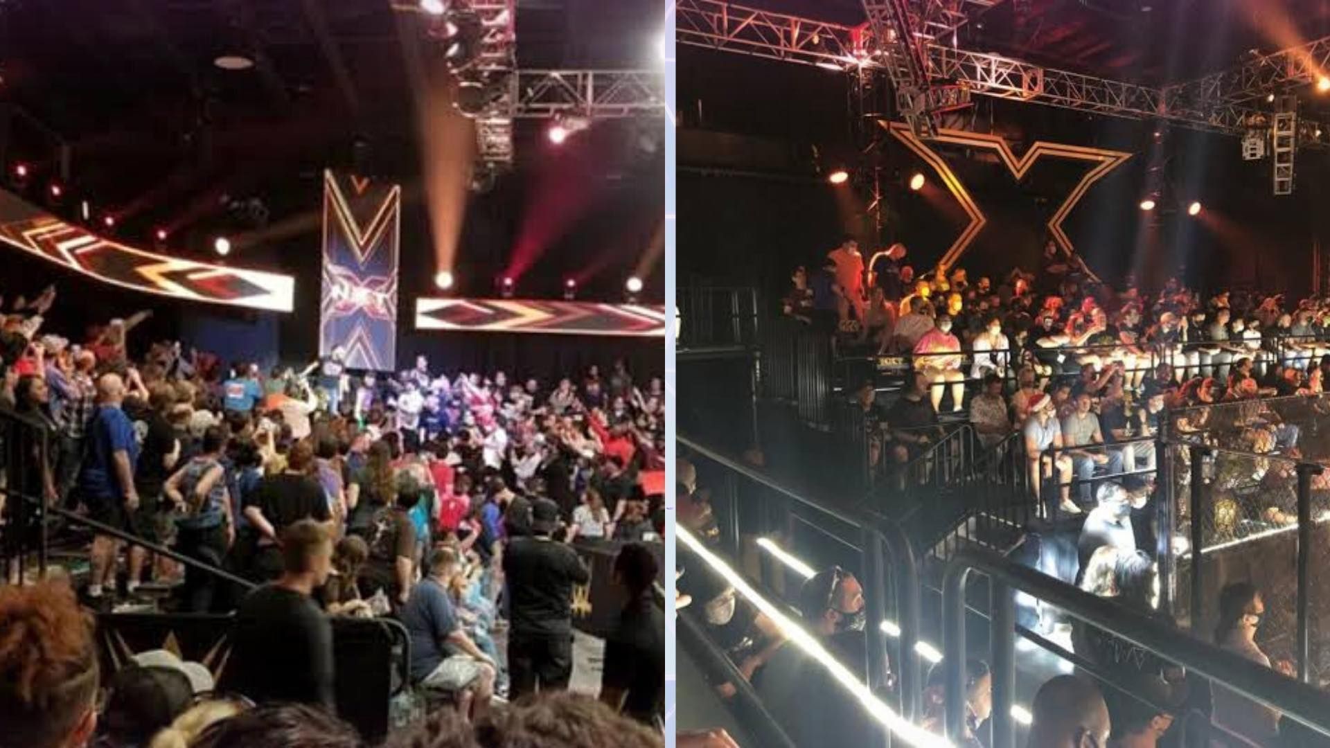 A shot of NXT Crowd at the WWE Performance Center.