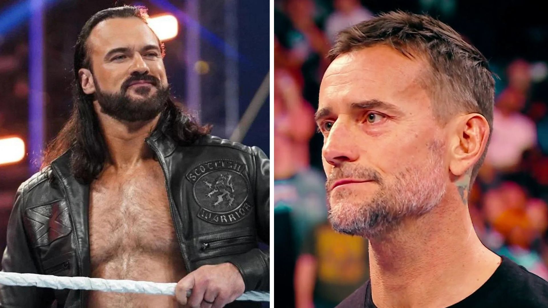 Drew McIntyre on the left and CM Punk on the right
