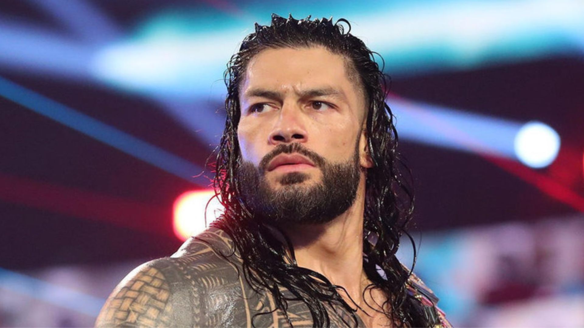 Roman Reigns during a match. Image Credits: X