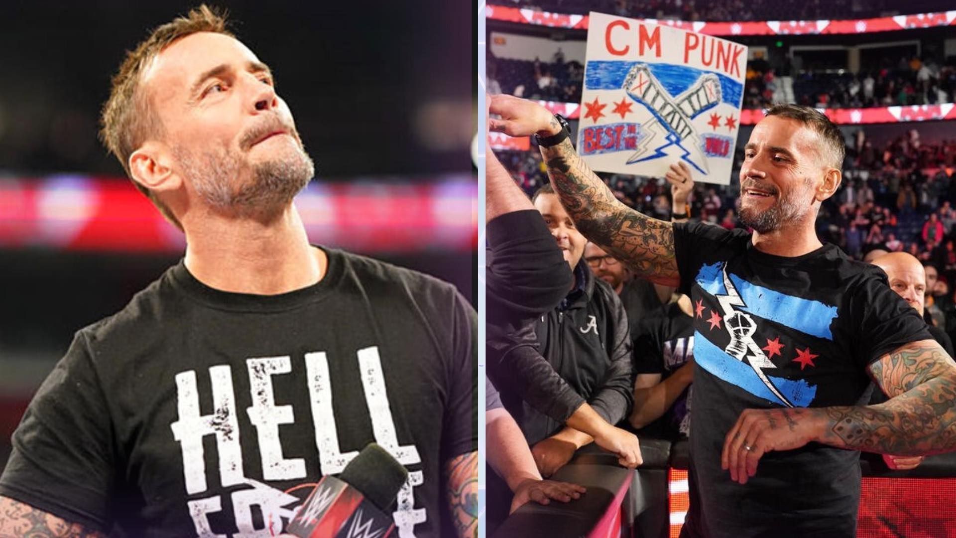 CM Punk on WWE Monday Night RAW.