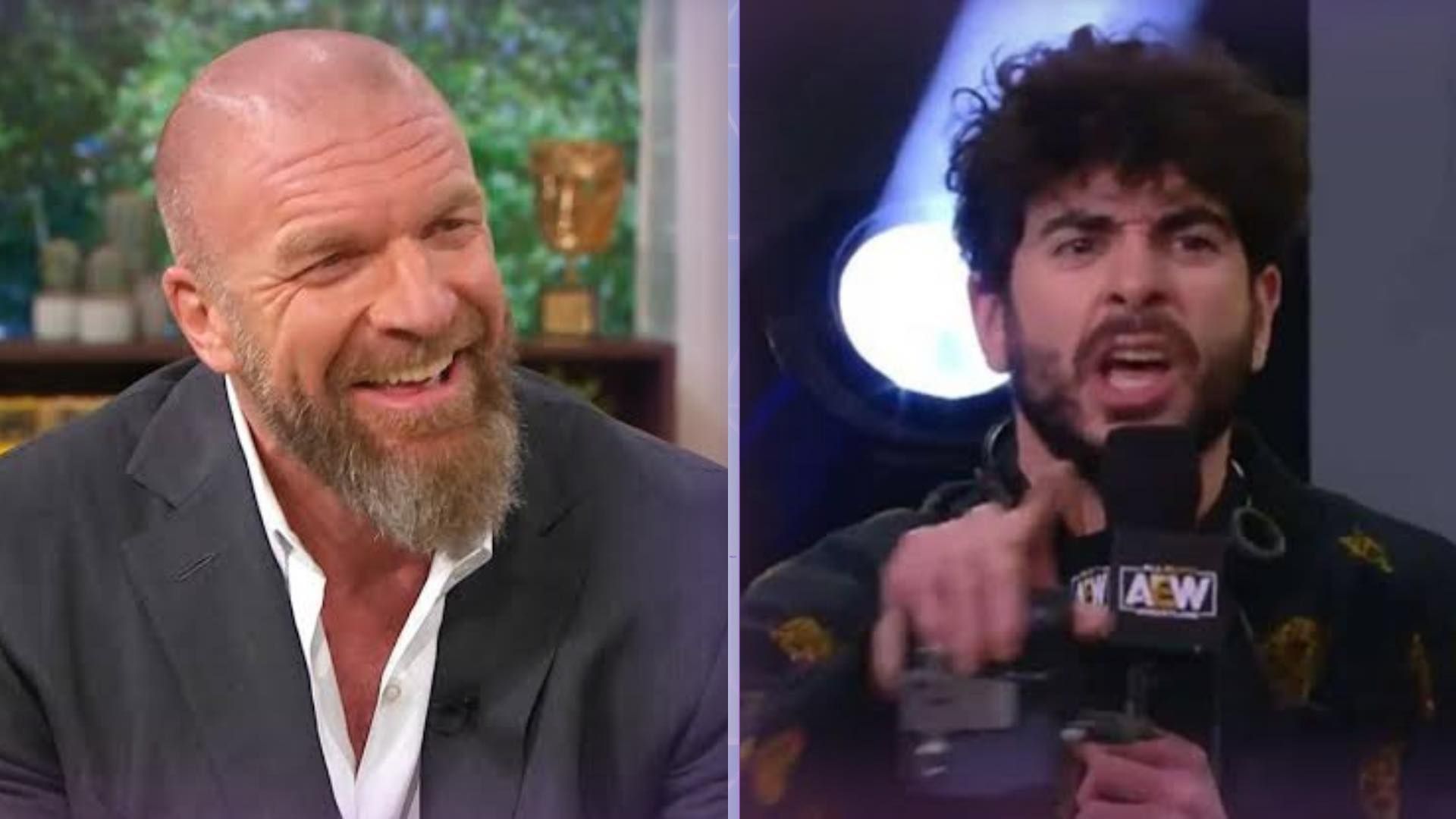 Triple H (left) and Tony Khan (right)