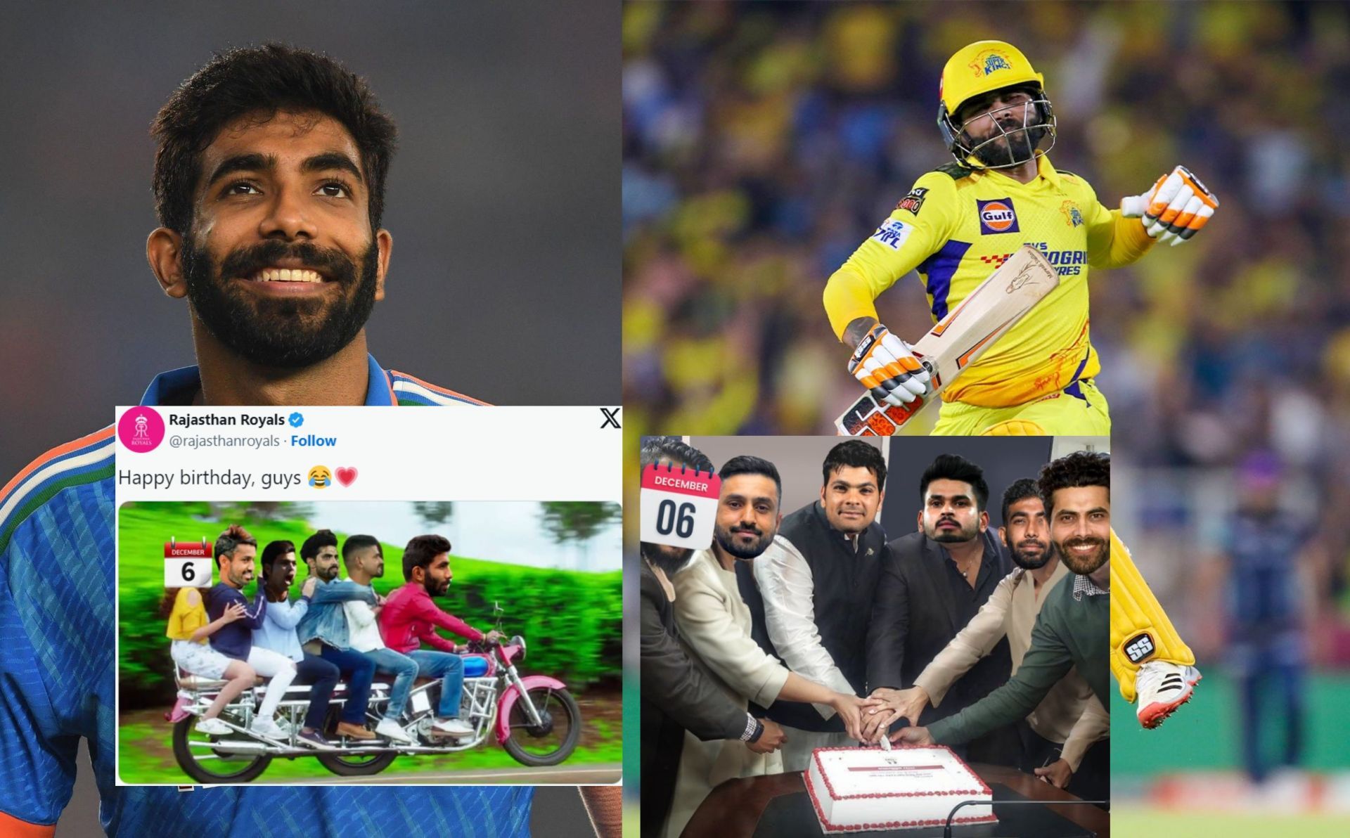 Fans share memes to wish multiple cricketers happy birthday on Wednesday. 
