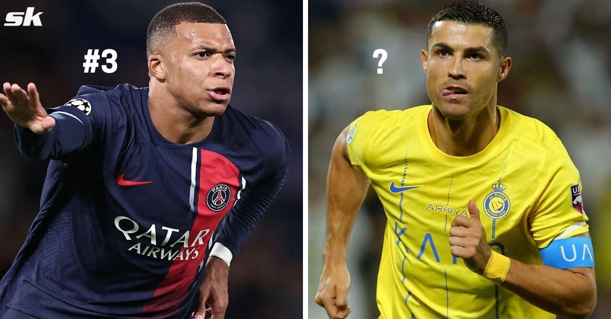 Kylian Mbappe (left) and Cristiano Ronaldo (right)