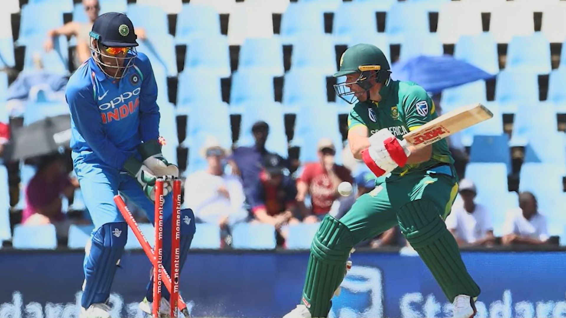 Ab de Villiers was cleaned up by Yuzvendra Chahal during IND vs SA ODI series in 2018 (P.C.:De Villiers YouTube)