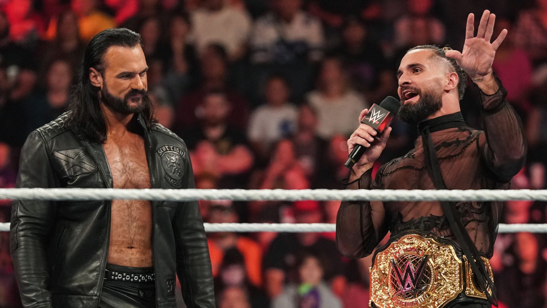 Drew McIntyre and Seth Rollins