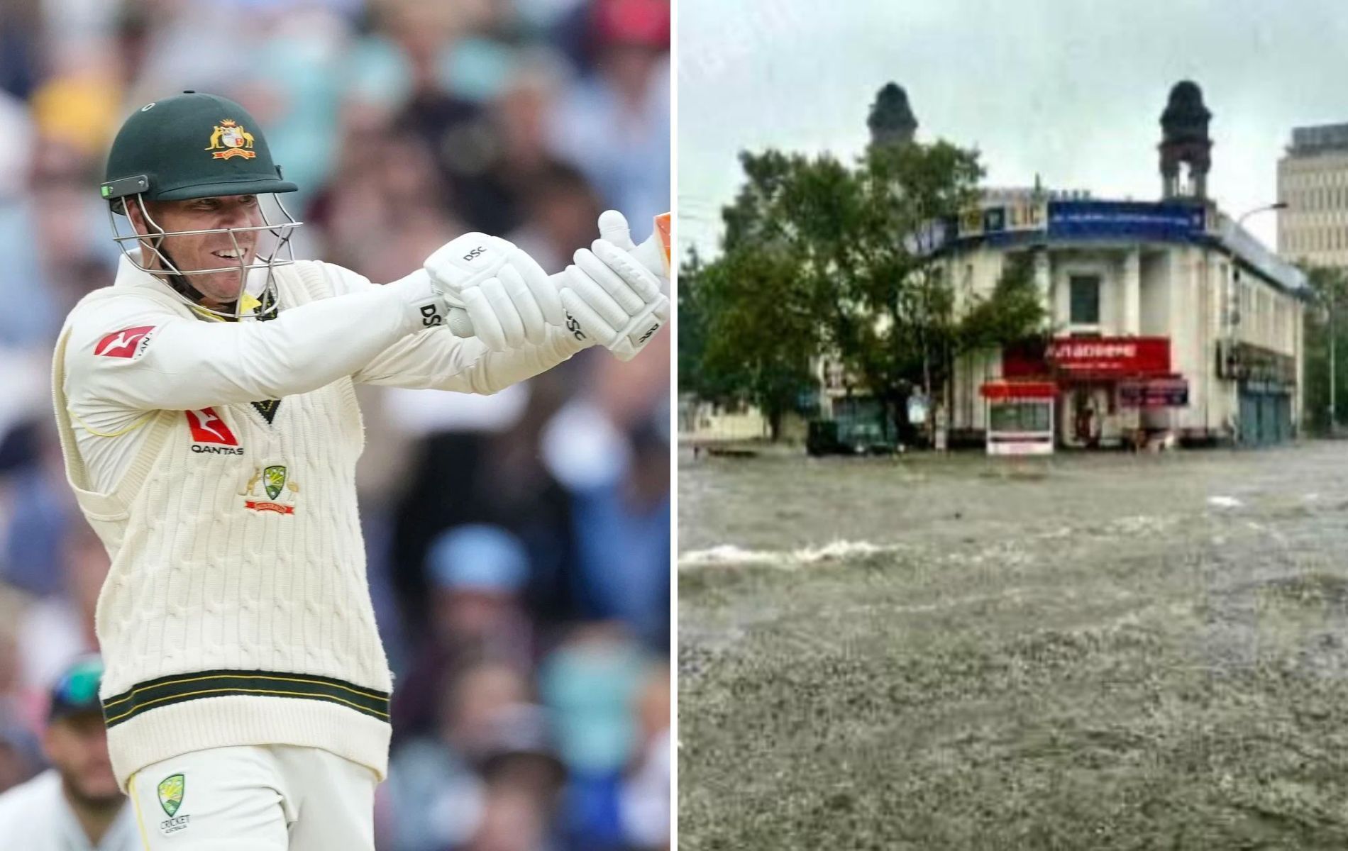 David Warner (L). (Pics: AP/Instagram)