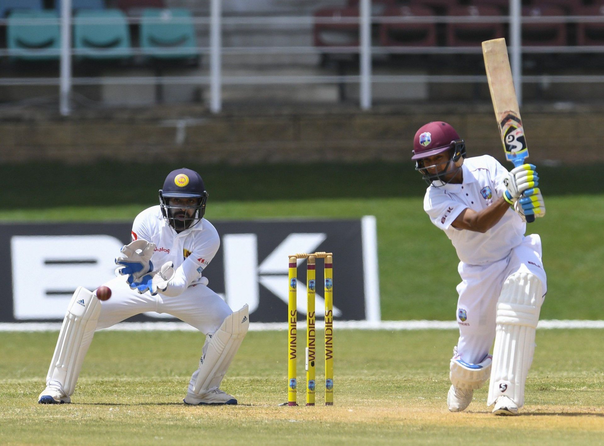 Shane Dowrich batting. (Image Credits: Twitter)