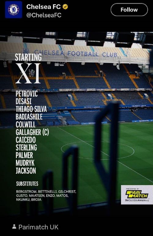 Blues' lineup ahead of Sheffield United match