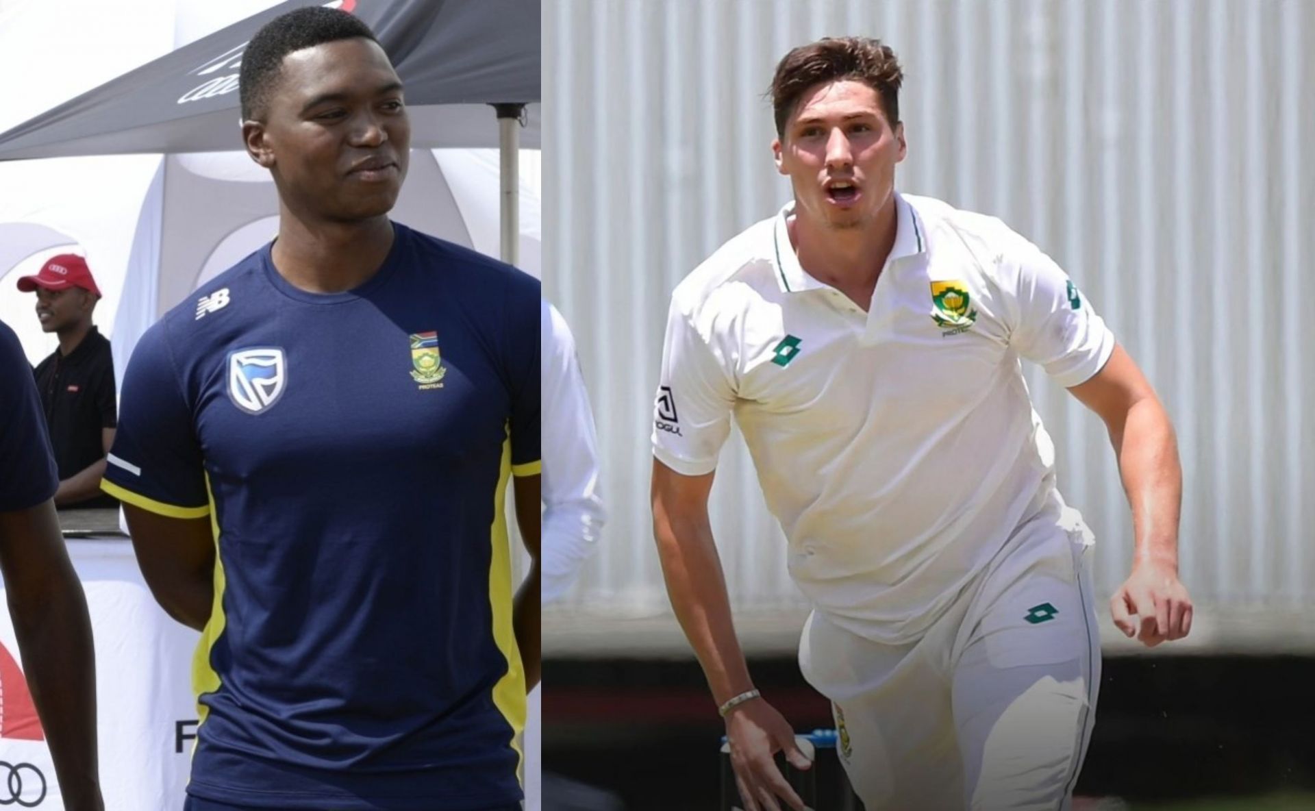 Lungi Ngidi (l) and Nandre Burger (r) 