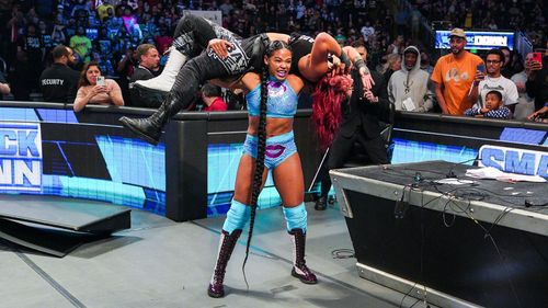 Bianca Belair and Bayley