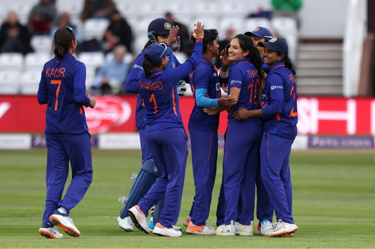 India Women after first series win in England