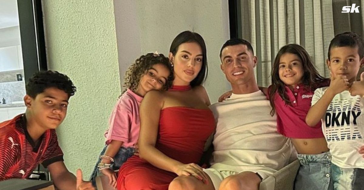 Portuguese forward Cristiano Ronaldo and his family 