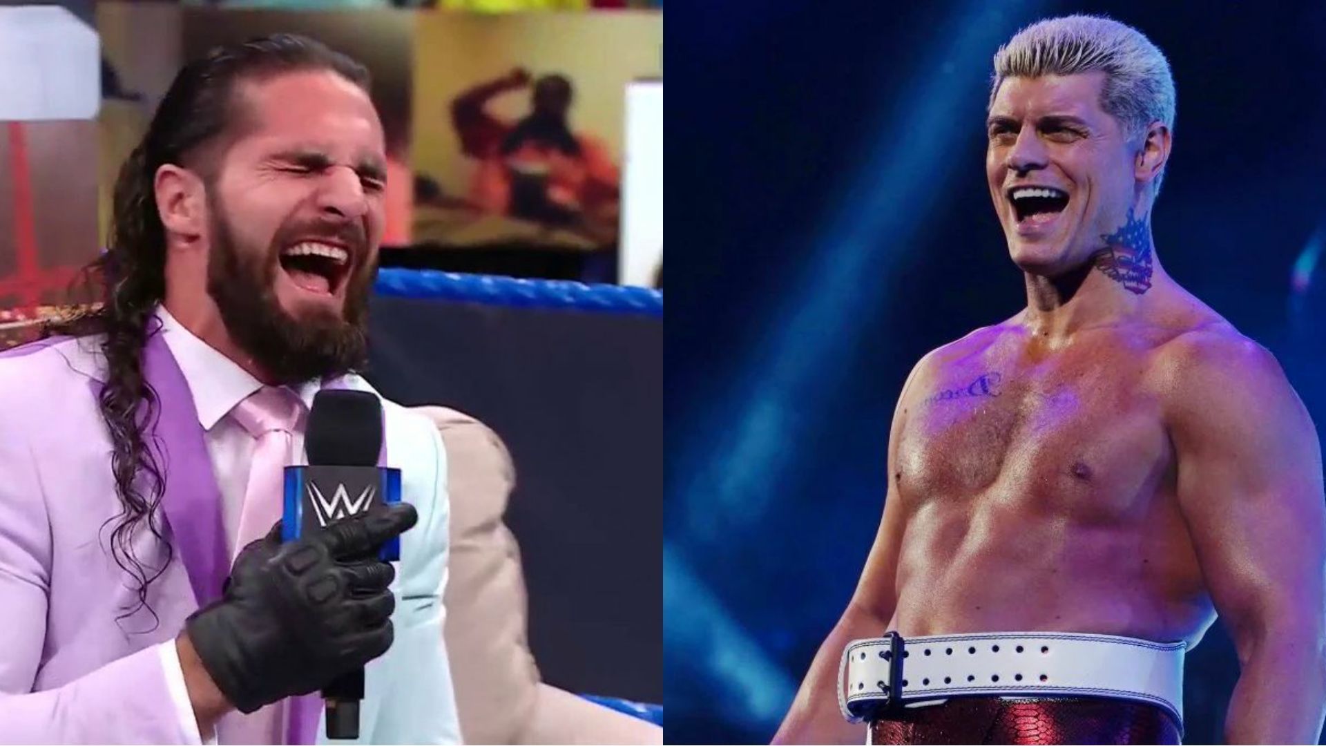 Seth Rollins (left) and Cody Rhodes (right)