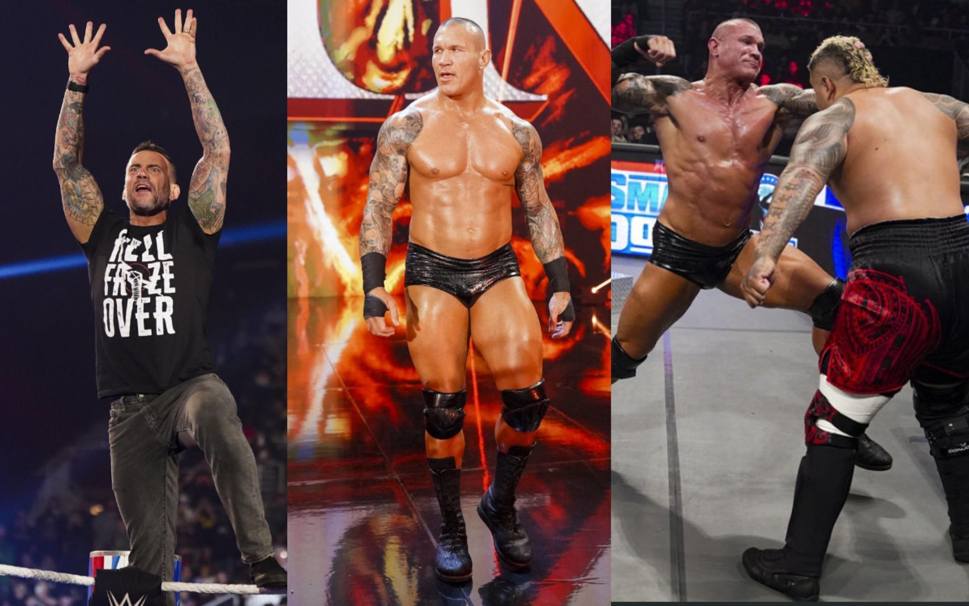 CM Punk and Randy Orton on the latest edition of SmackDown