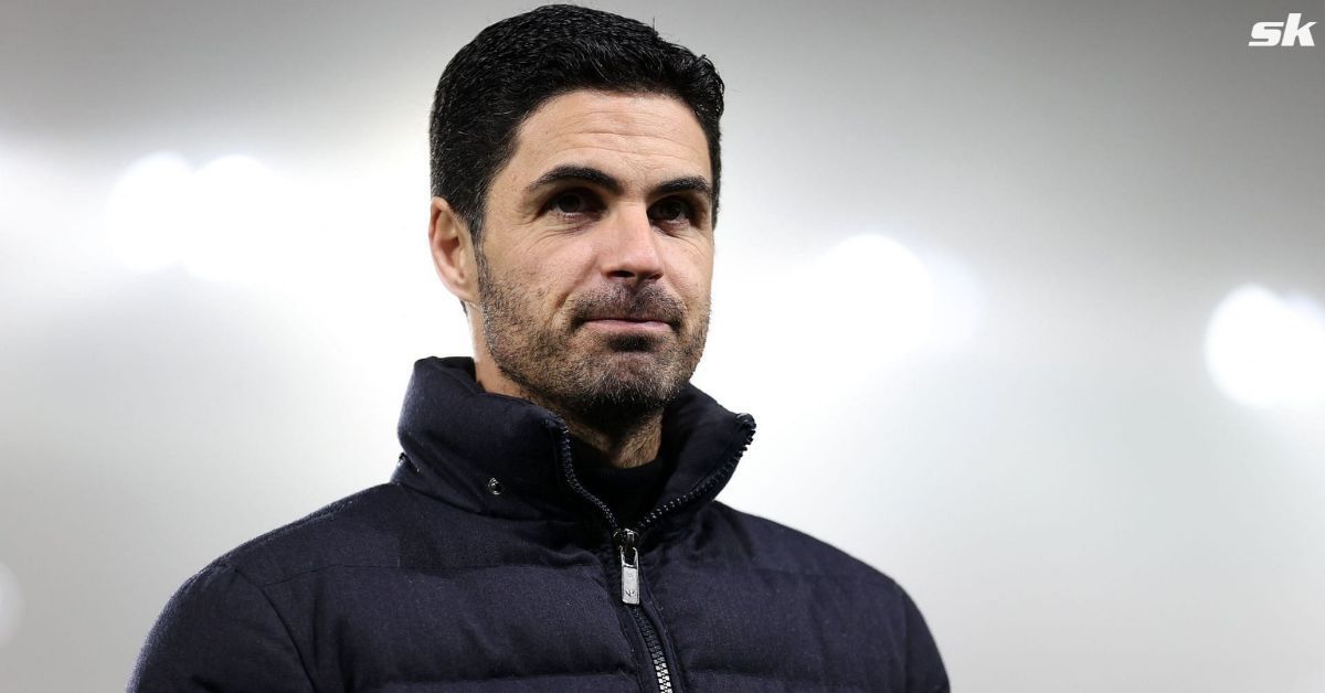 Arsenal manager Mikel Arteta looks on during a match.