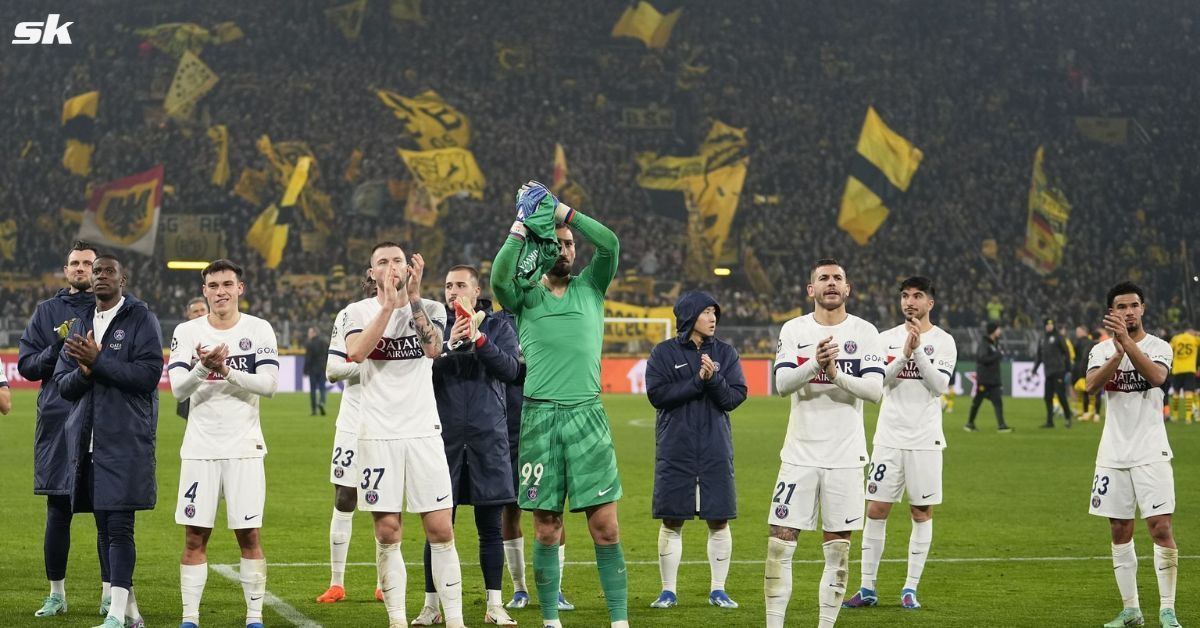 PSG drew 1-1 at Borussia Dortmund to reach the Champions League knockouts.