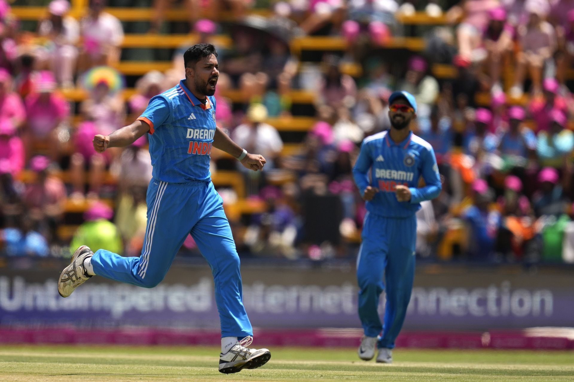 Avesh Khan picked up four wickets in the first ODI
