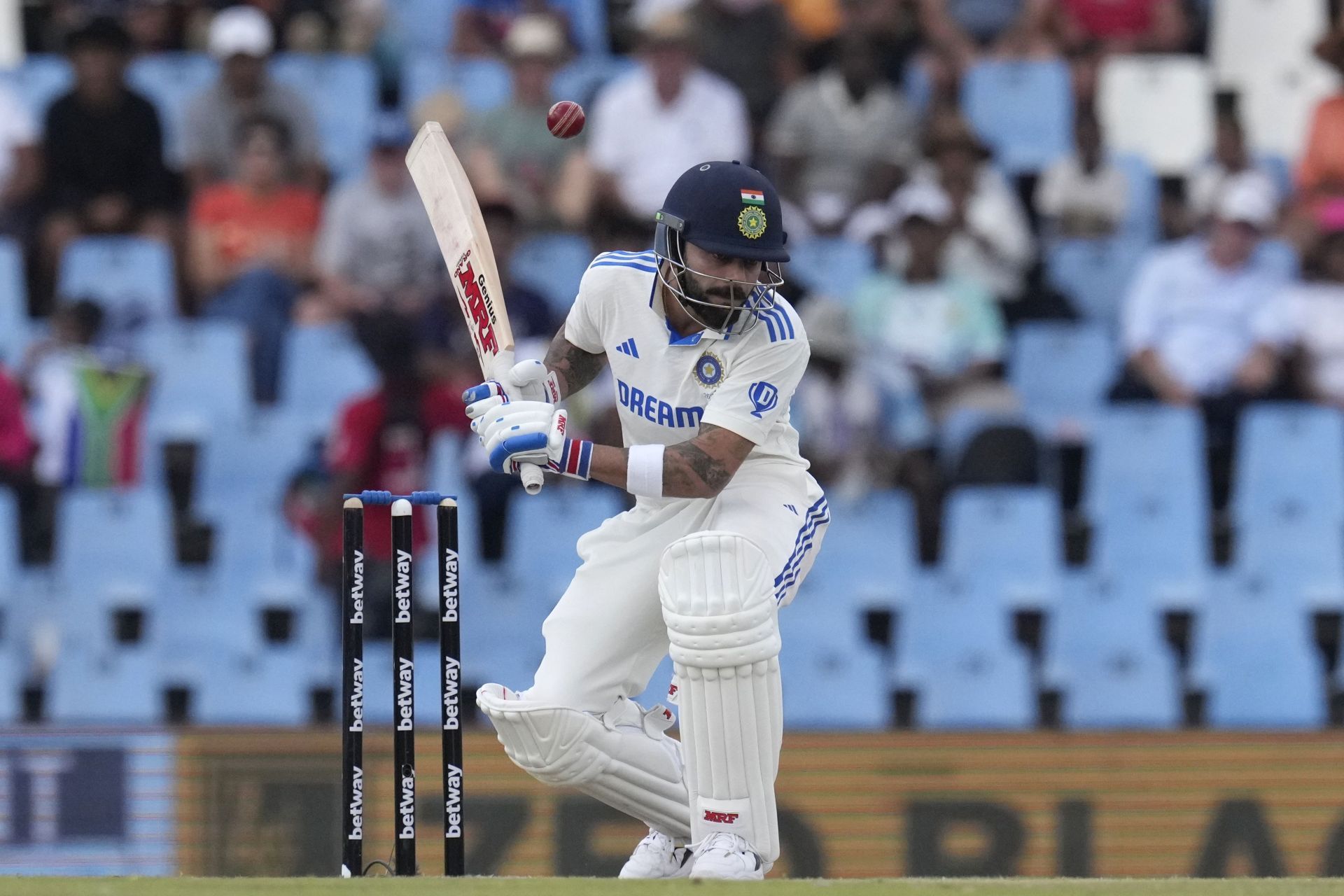 The former India captain during the Centurion Test. (Pic: AP)