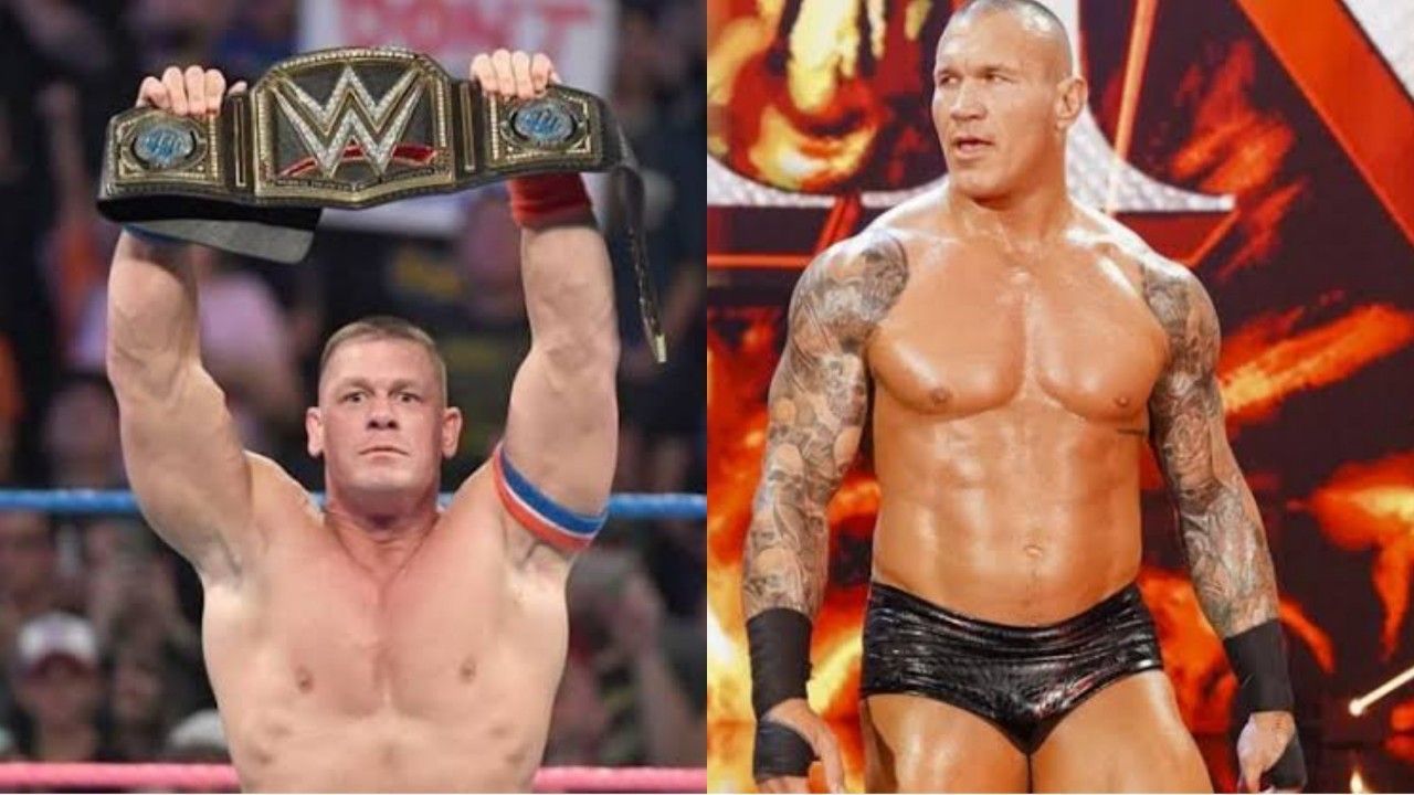 WWE सुपरस्टार्स जॉन सीना और रैंडी ऑर्टन 