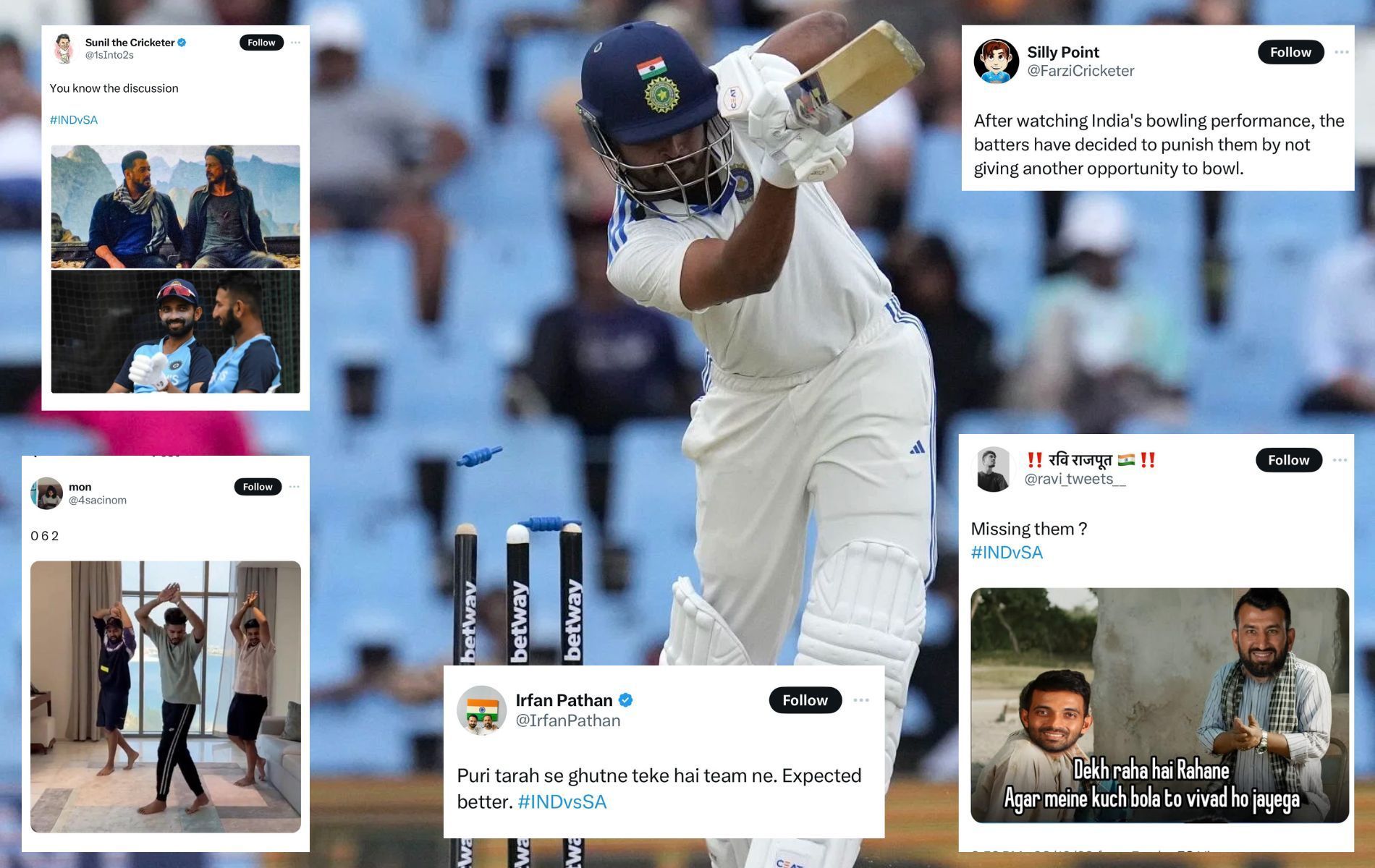 India lost by an innings and 32 runs. (Pics: AP/X)