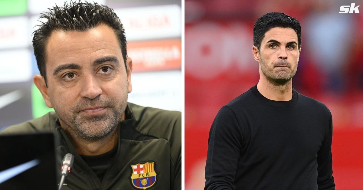 Mikel Arteta and Xavi (via Getty Images)