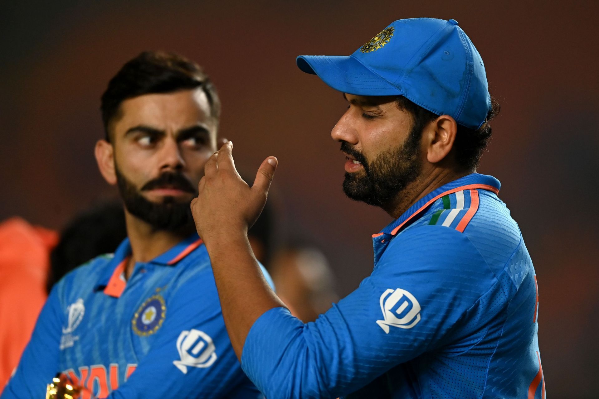 Virat Kohli (left) and Rohit Sharma were brilliant in the 2023 ODI World Cup. (Pic: Getty Images)